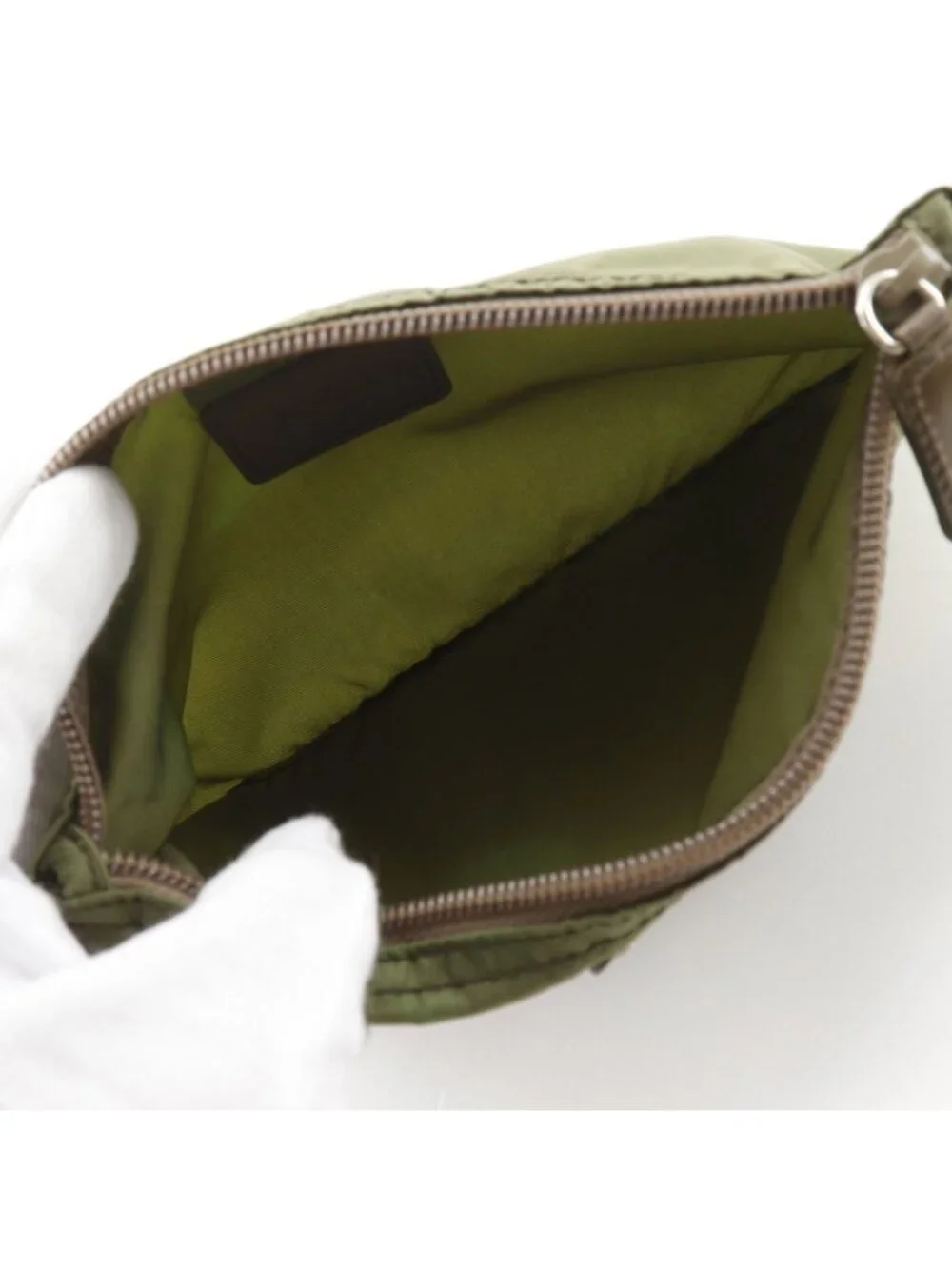 Prada Nylon Khaki Pouch